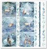Scrapbooking papers SLS-019 ''Christmas in blue''---- DISCOUNTED PRODUCT